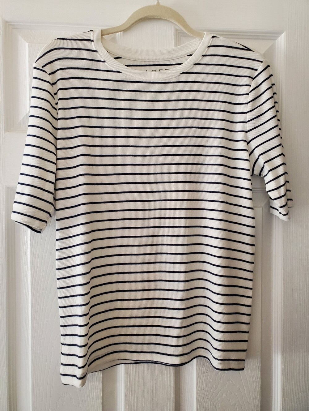 Loft XL ribbed Striped Tee